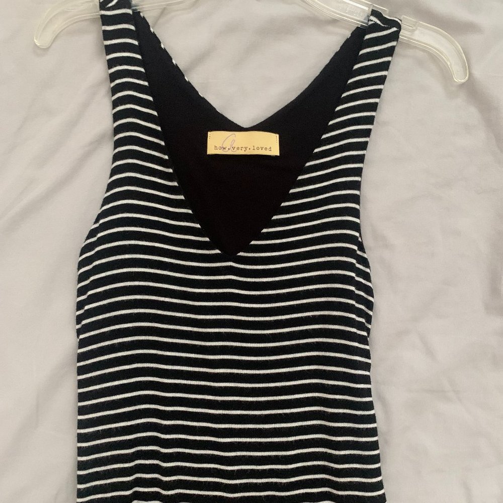 Black and white tank